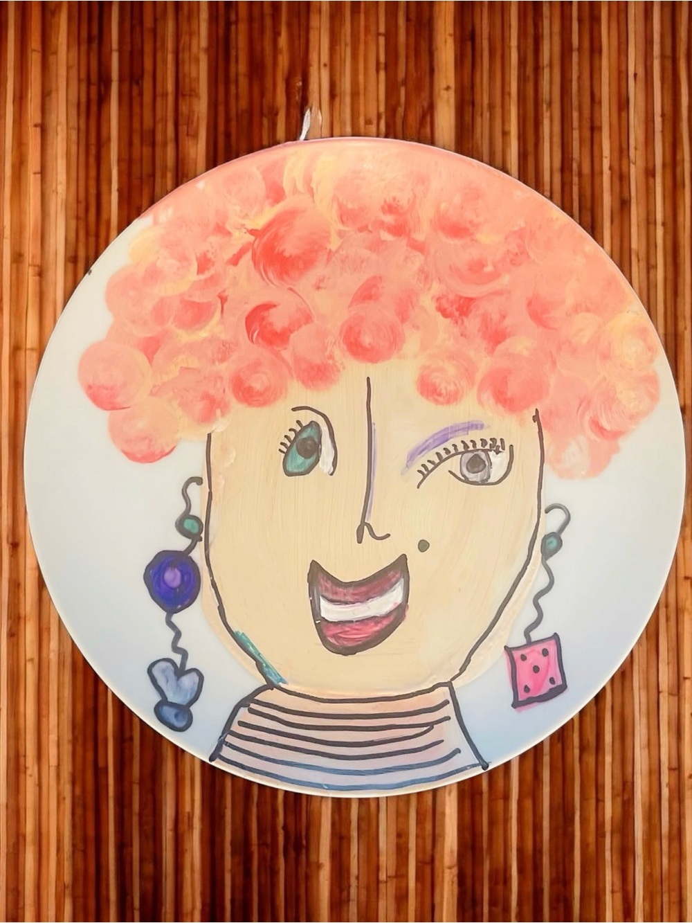 Meredith Hand-Painted Portrait Plate | Women of a Certain Age Collection